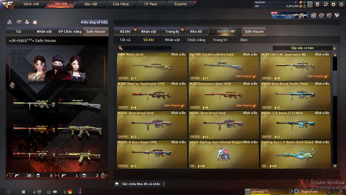 shop acc cf uy tin gia re